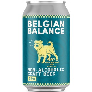 Пиво Belgian Balance Non-Alcoholic Boosted beer IPA + 33cl / Белджан Бэлэнс Нон Алкохолик Бустид Бир Ипа Плюс 330 МЛ Пиво Belgian Balance Non-Alcoholic Boosted beer IPA + 33cl / Белджан Бэлэнс Нон Алкохолик Бустид Бир Ипа Плюс 330 МЛ