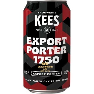 Пиво Kees Export Porter 1750 33 CL / Кис Экспорт Портер 1750 330 МЛ Пиво Kees Export Porter 1750 33 CL / Кис Экспорт Портер 1750 330 МЛ